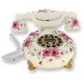 Ретротелефон с лепкой "Цветы"