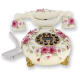 Ретротелефон с лепкой "Цветы"